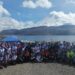 310 atletas se atrevieron a correr en torno al lago más alto del mundo