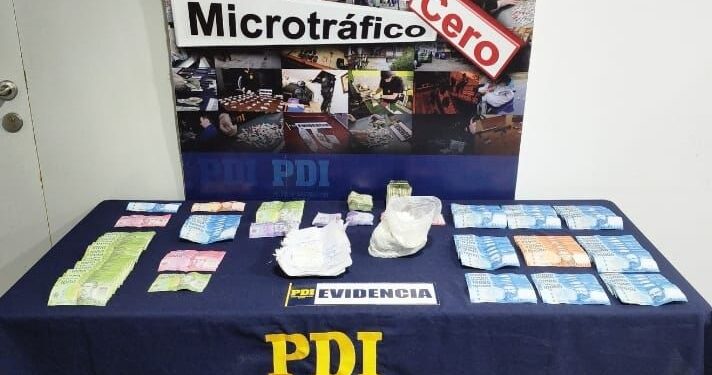 PDI desarticuló punto de venta de drogas en población 11 de Septiembre