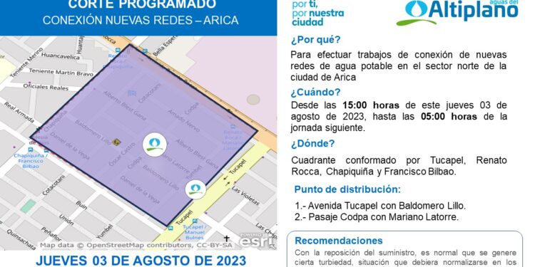 Aguas del Altiplano realiza mejoras en la red de agua potable