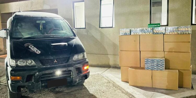Carabineros incautó 24.850 cajetillas de cigarrillos de contrabando