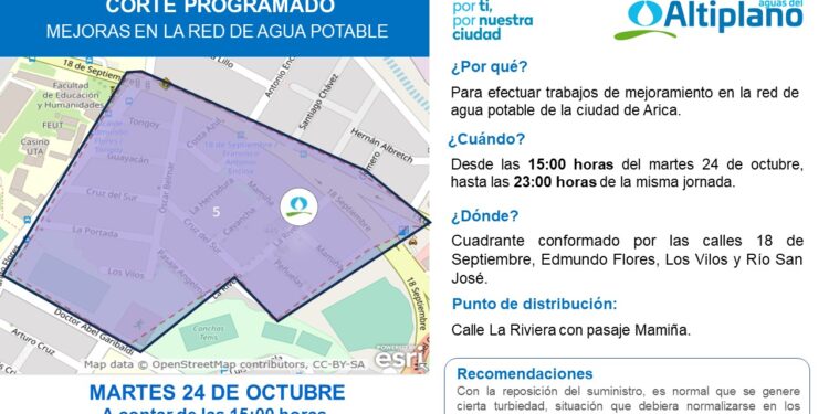 Aguas del Altiplano realiza mejoras en la red de agua potable