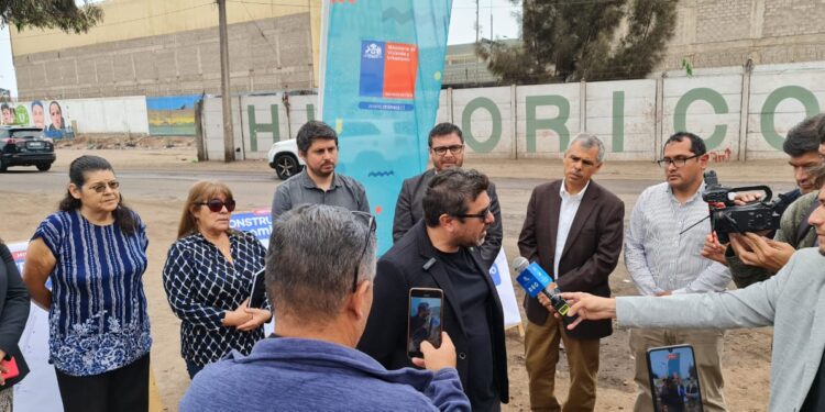 Dan el vamos a obras de pavimentación y empalme en calle Las Cabras con Juan Martínez, Arturo Fernández y Avenida Arturo Prat