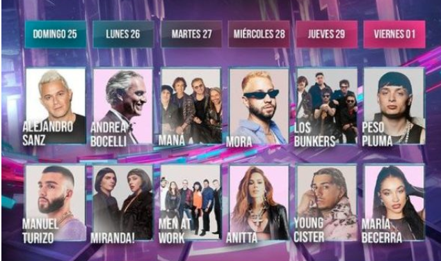 Viña 2024 completa su parrilla artística con Andrea Bocelli y da a conocer la programación por día en su próxima edición