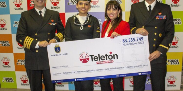 Armada de Chile como siempre estuvo presente en Teletón 2023