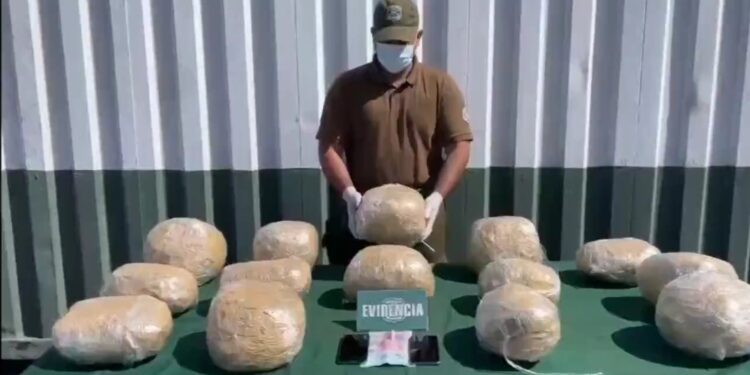 Detienen a menores de 15 y 16 años que transportaban 15 kilos de marihuana en caleta Chipana