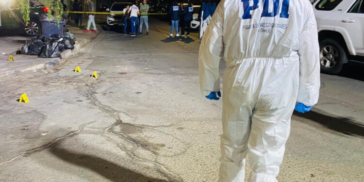 PDI investiga homicidio con arma de fuego en calle «Rodrigo de Araya»