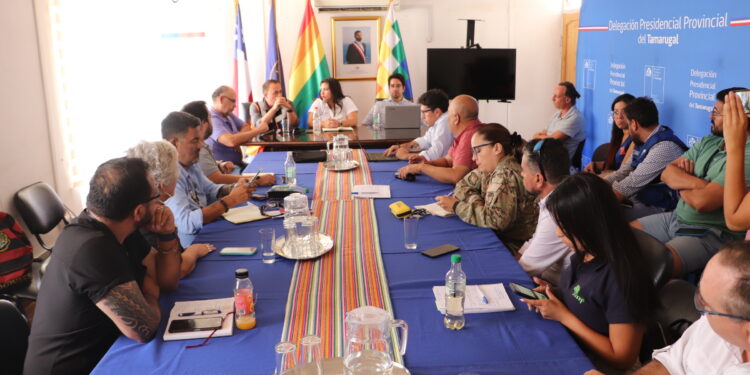 Coordinación en Comité Provincial de Gestión del Riesgo de Desastres por lluvias en El Tamarugal