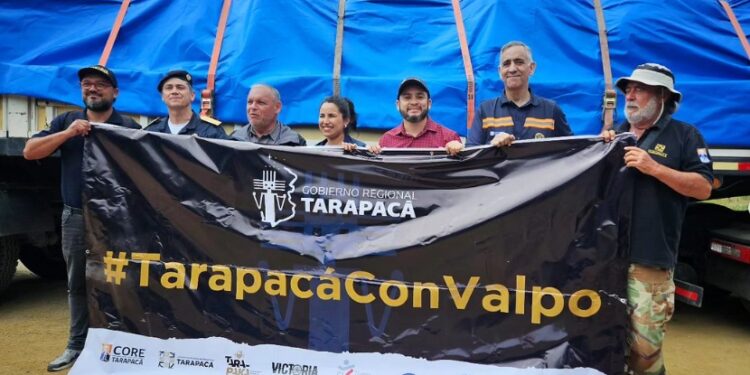 1.800 kilómetros de solidaridad: Gobernador de Tarapacá entregó más de 30 toneladas de ayuda a la región de Valparaíso