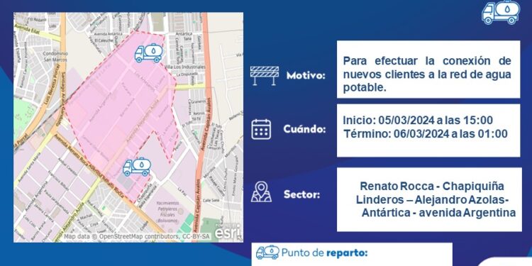 Aguas del Altiplano realizará conexión de nuevos clientes en el sector norte de la ciudad