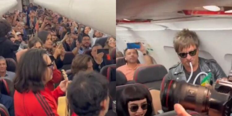 Los Bunkers interpretaron canción en vuelo hacia Iquique / Hoy y mañana actúan en la Casa del Deportista