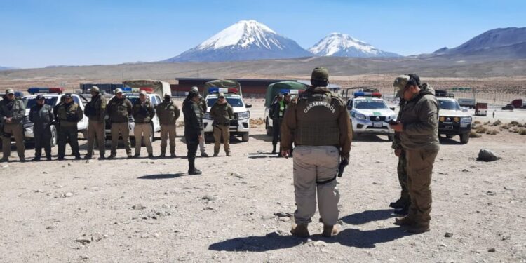 Carabineros: Reporte del despliegue en conjunto con policía boliviana en la frontera
