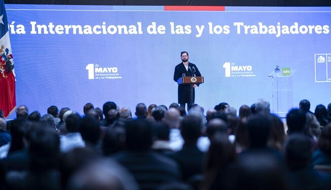 Presidente Boric conmemora el Día Internacional de los Trabajadores