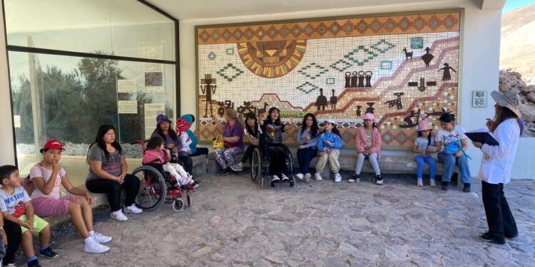 Pacientes Teletón realizan baño de naturaleza en Reserva Pampa del Tamarugal