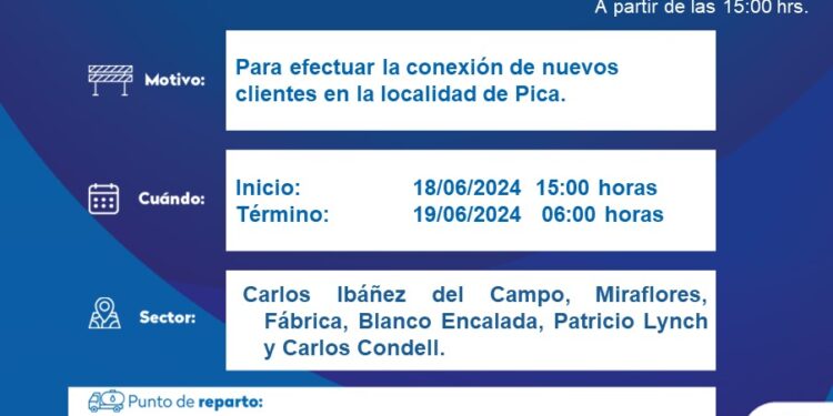 Aguas del Altiplano realizará conexión de nuevos clientes en localidad de Pica