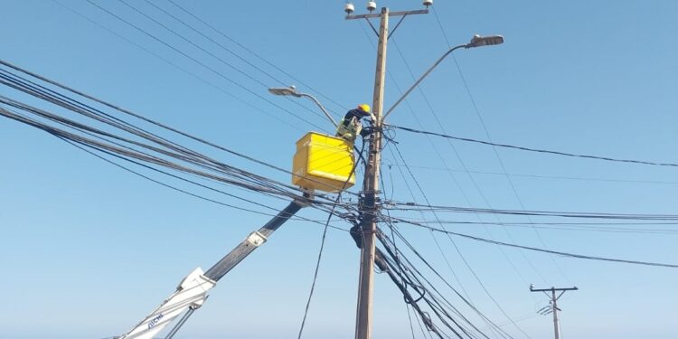 Trabajos de Mantenimiento en la Red Eléctrica de Alto Hospicio