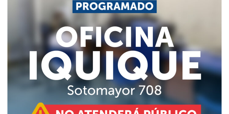 Oficina Sotomayor de Registro Civil en Iquique no abrirá este miércoles