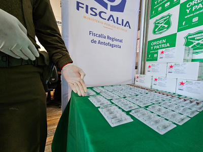 Fiscalía y OS7 concretan el mayor decomiso de fentanilo realizado hasta ahora en el país
