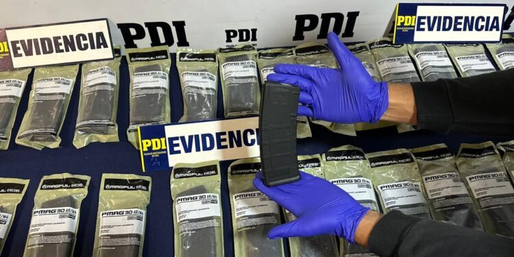 PDI detuvo a dos extranjeros por infracción a la Ley de Armas: Se incautaron 30 cargadores de fusil