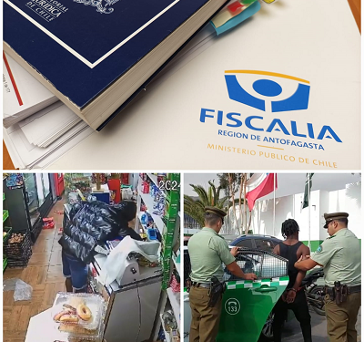 Fiscalía de Antofagasta formalizó a asaltantes de almacenes: serían autores de, por lo menos, 8 delitos