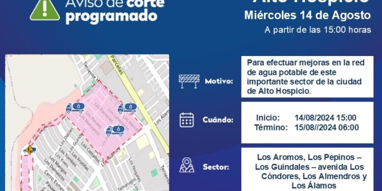 Aguas del Altiplano realizará mejoras en la red de agua potable de Alto Hospicio