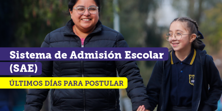 Últimos días para postular al Sistema de Admisión Escolar (SAE): el plazo vence el viernes 30 de agosto