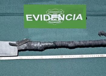 Carabineros detuvo a portador de un machete en San Martín con avenida Arturo Prat