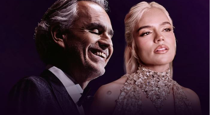 Andrea Bocelli lanza una nueva versión de Vivo por Ella junto a Karol G