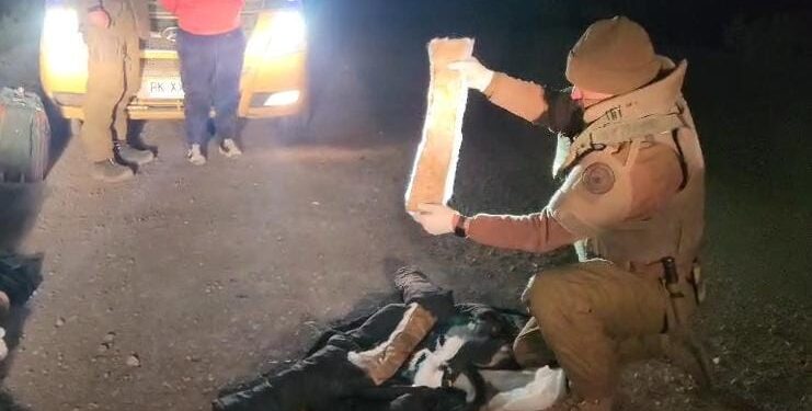 Detenida por OS-7 en Colchane: Llevaba drogas en paquetes adosados a su cuerpo
