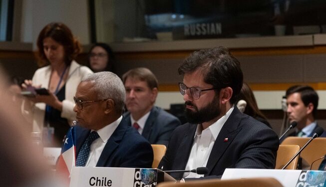 Presidente Boric participa en encuentro “En defensa de la democracia, lucha contra el extremismo”