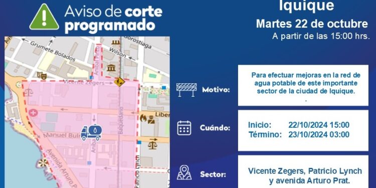 Aguas del Altiplano realizará mejoras en la red de agua potable en sector sur de Iquique