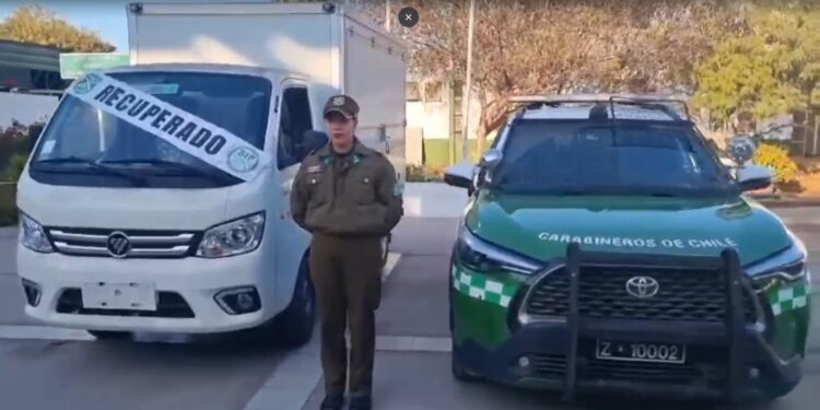 Carabineros recuperó vehículo robado en la Región Metropolitana