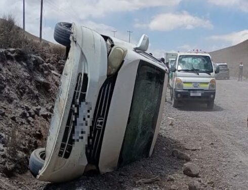 Dos volcamientos en ruta Huara-Colchane 15 CH: Un muerto y 5 lesionados; entre ellos el alcalde de Colchane
