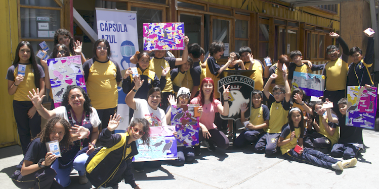 Cápsula Azul visitó el colegio Ñusta Kori concientizando sobre las especies de aves marinas que se deben conservar
