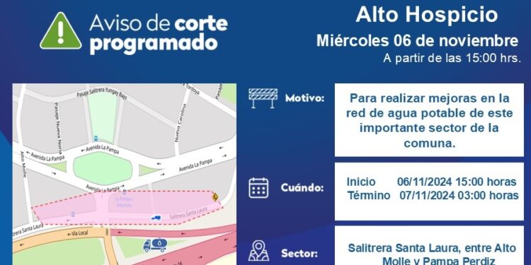 Aguas del Altiplano realizará mejoras en la red de agua potable de Alto Hospicio