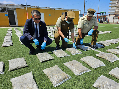 En prisión preventiva conductor detenido con 355 kilos de drogas