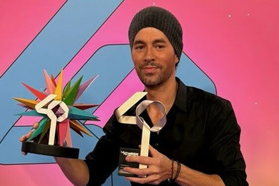 Enrique Iglesias galardonado en LOS40 Music Awards Santander 2024 con el Premio Global Icon