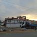 Poste de la red de media tensión al suelo en Alto Hospicio
