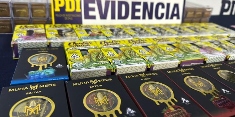 PDI desarticuló grupo criminal que comercializaba cartridges con cannabis sativa
