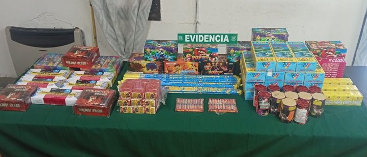 Carabineros incautó 4.760 fuegos artificiales