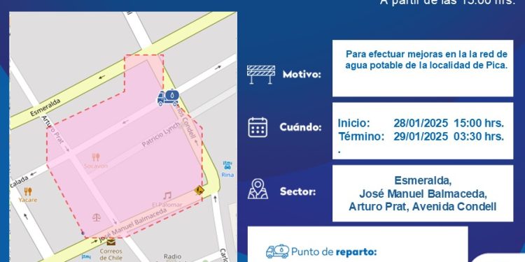 Aguas del Altiplano realizará mejoras en la red de agua potable de la localidad de Pica