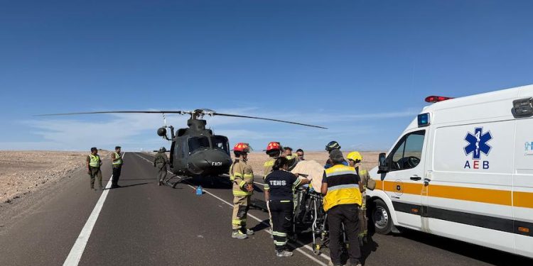 Primera Brigada Aérea efectuó evacuación aeromédica en Cuesta Tana