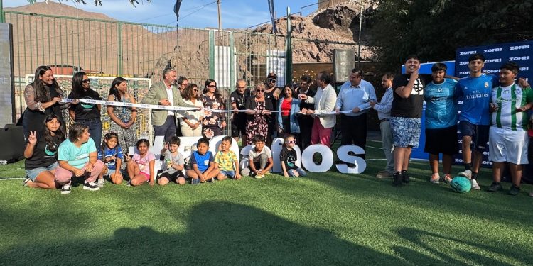 ZOFRI, ACNUR y Fundación Deporte Libre inauguran obras de remodelación de la Cancha El Colorado