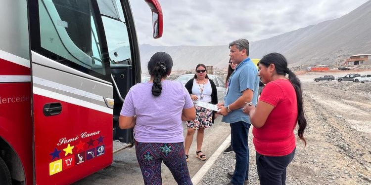 Operativo de fiscalización al transporte escolar subvencionado del borde costero de Iquique