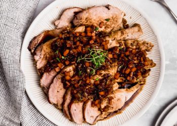 Pulpa de cerdo al horno con cerveza