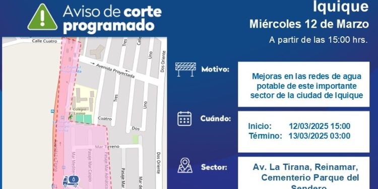 Aguas del Altiplano realizará mejoras en las redes de agua potable de Iquique