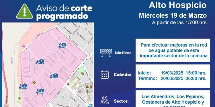 Aguas del Altiplano realizará mejoras en la red de agua potable de Alto Hospicio