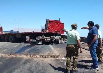 En prisión preventiva quedó chofer de camión que conducía ebrio y causó fatal accidente en ruta A-16