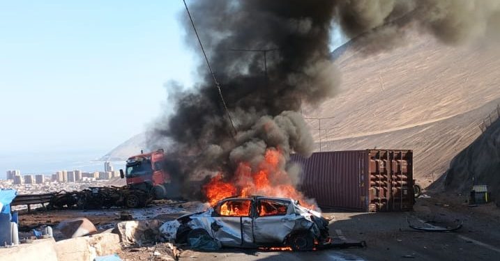 Un muerto y heridos en accidente en bajada Alto Hospicio-Iquique