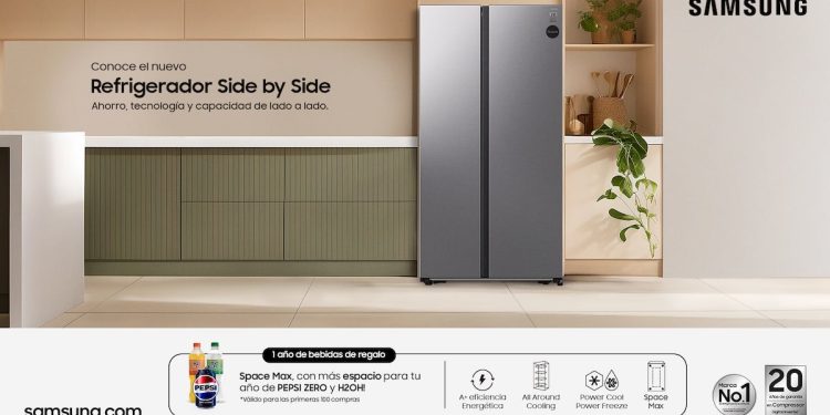 Samsung y Pepsi ZERO celebran la llegada del Refrigerador Side by Side RS57 con una combinación que se atreve a más