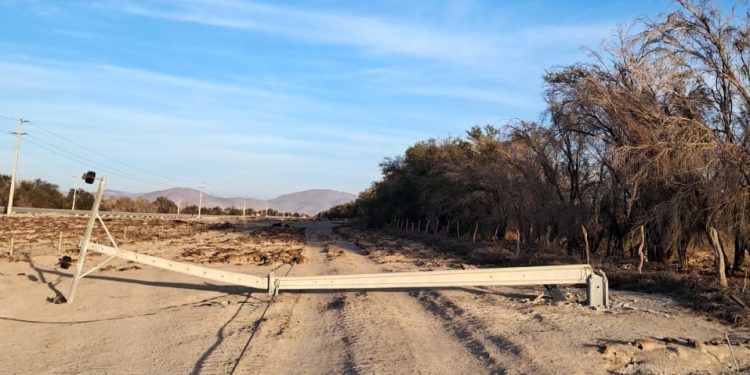 16 postes derribados y robo de 5 mil 300 metros de cables en área de Canchones